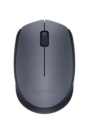 Logitech M170 1000DPI 2.4 GHz Optical Wireless Mouse - Grey/Black
