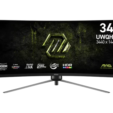 MSI MAG 345CQRF E20 34" 200Hz 0.5ms UWQHD Curved Gaming Monitor