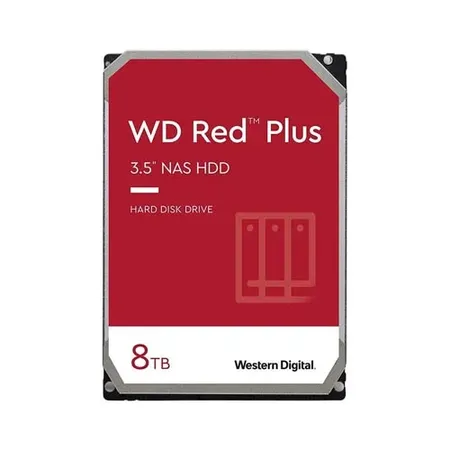 WD Red Plus 8TB NAS 3.5 Inch 5640 RPM 128MB Cache NAS Hard Disk Drive WD80EFZZ