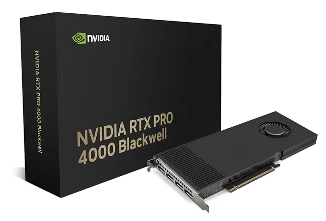 NVIDIA RTX PRO 4000 Blackwell 24GB GDDR7 with error-correcting code (ECC) Workstation Graphics Card