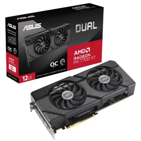 ASUS Dual Radeon RX 7700 XT OC Edition 12GB GDDR6 Graphic Card Dual-RX7700XT-O12G