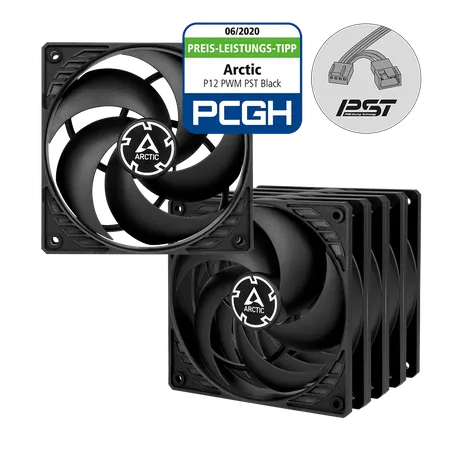 ARCTIC P12 (BLACK) - 5 PACK ACFAN00135A