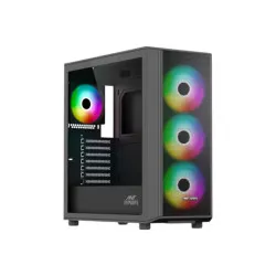 Ant Esports 411 Air ARGB (E-ATX) Mid Tower Gaming Cabinet - Black