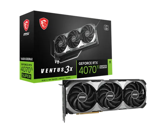 MSI GeForce RTX 4070 Ti Super Ventus 3X 16GB Nvidia Graphic Card