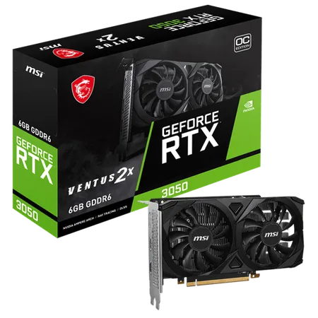 MSI GeForce RTX 3050 Ventus 2X E OC 6GB Nvidia Graphic Card
