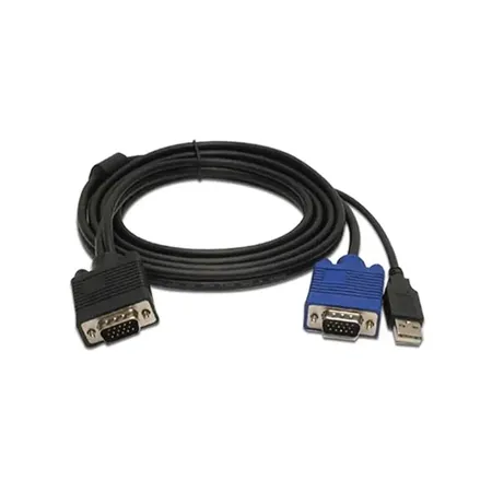 Cadyce CA-KC180 1.8M USB KVM Cable with VGA (HDB 15-Pin) and USB Type-A Connectors