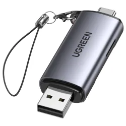 UGREEN 2 in 1 USB Type C-USB Type A 3.0 OTG Micro SD Card Reader (CM185)