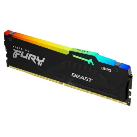 Kingston Fury Beast RGB 16GB DDR5 RAM 5600MHz CL40 UDIMM Desktop Memory - Black