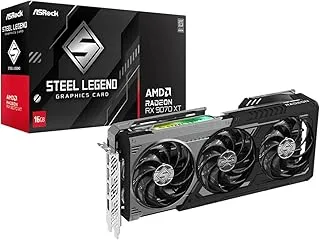 ASRock AMD Radeon RX 9070 XT Steel Legend Dark 16GB