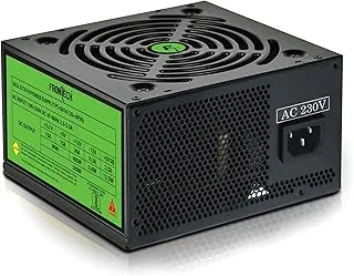 FRONTECH Pro Gaming 1000 High-Efficiency Power Supply| Built-in Protections| 3X SATA| ATX 12V| 20/24 Pin Main Power| 120mm Smart Cooling Fan| PCIe Connector| Power Cable (PS-0014, Black)