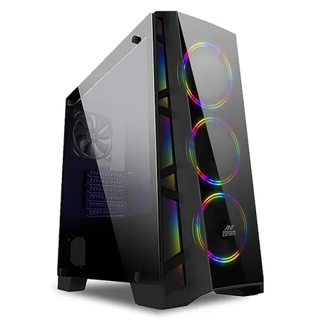 ANT ESPORTS ICE 300TG ATX Mid Tower Gaming Cabinet (Black)