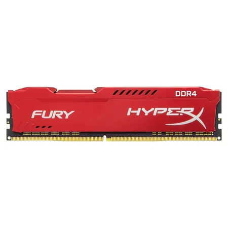 HYPERX Fury 8GB ( 8GBx1 ) 2400MHz DDR4 RAM ( Red ) ( CL15 )