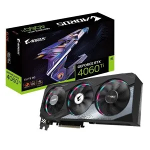 GIGABYTE AORUS GEFORCE RTX 4060 TI ELITE 8GB GDDR6 Graphic Card GV-N406TAORUS E-8GD