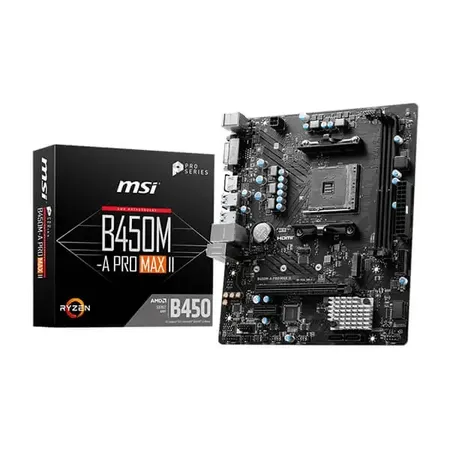 MSI B450M-A Pro Max II AM4 Micro Atx Motherboard (B450M-A-PRO-MAX-II)