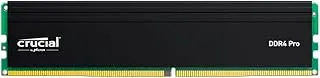 Crucial Pro 16GB RAM (1x16GB) DDR4-3200MHz U-DIMM Desktop, Workstations RAM Memory Satin Black Finish Aluminum Heatsink (Low Profile Heat Spreader) CP16G4DFRA32A