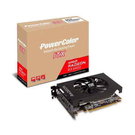 POWERCOLOR Radeon RX 6400 Low Profile 4GB AMD Graphic Card