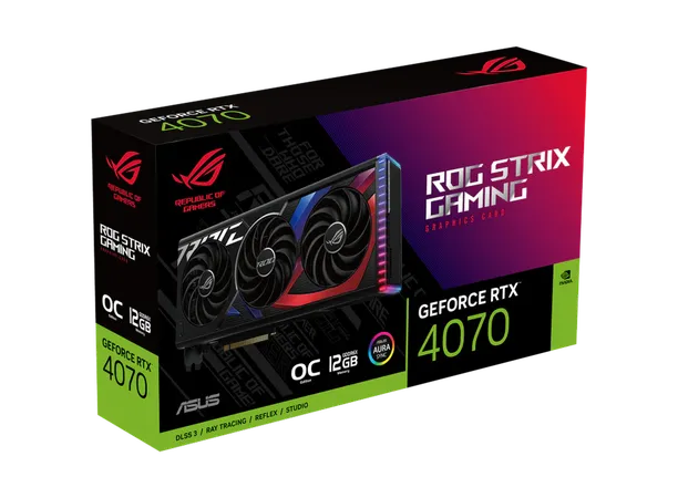 ASUS ROG Strix Geforce RTX 4070 OC Edition 12GB Gaming NVIDIA Graphics Card