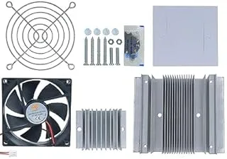 Electronic Spices Thermoelectric Peltier Refrigeration DC 12V Cooling Fan, Heatsink, Screws, Grill Cooling System DIY Kit (Without Peltier)