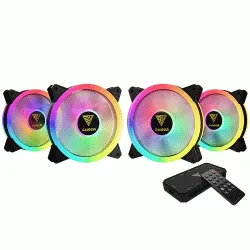 Gamdias AEOLUS M3-1204R Black 120mm ARGB 4 Fan Kit