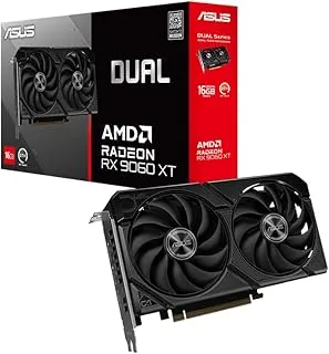 ASUS Dual Radeon™ RX 9060 XT 16GB GDDR6, AMD Radeon™ RX 9060 XT,Digital Max Resolution 7680 x 4320, Yes x 1 (Native HDMI 2.1b), Yes x 2 (Native DisplayPort 2.1a), HDCP Support Yes (2.3)