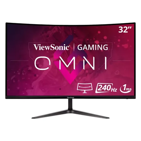 Viewsonic VX3219-PC-MHD 81.28 Cm (32'') Full HD 240Hz, 1ms, 1500R Curved Gaming Monitor with AMD FreeSync Premium, 2W Dual Speakers, HDR10, Eye Care, Flicker Free, 103% sRGB, HDMI & 1x DP