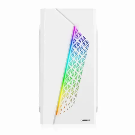 Coconut Magic mATX Office Cabinet with SM45 Power Supply and RGB Strip White