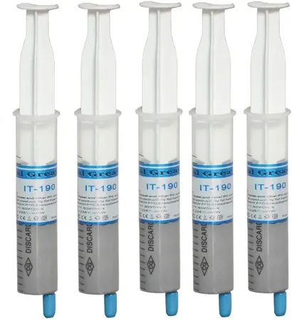 Techy-tech Thermal Compound Paste - Carbon Based High Performance - Heatsink Paste - Thermal Compound CPU for All Coolers Laptop Heat Sink