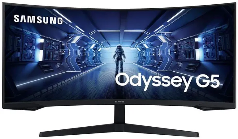 SAMSUNG ODYSSEY G5 34 INCH LC34G55TWW UHD 165HZ CURVED GAMING MONITOR