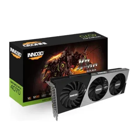 Inno3D GeForce RTX 4070 X3 OC 12GB GDDR6X Graphic Card N40703-126XX-185252L