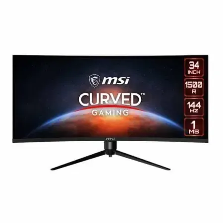 MSI MAG 342CQR E2 34 Inch 2K QHD 180Hz VA Panel 119% SRGB 1MS AMD Freesync Curved Gaming Monitor