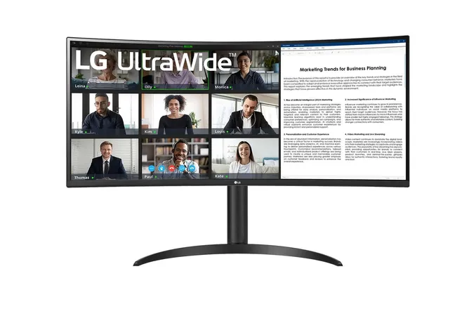 LG 34WR55QC-B 34 CURVED ULTRAWIDE MONITOR