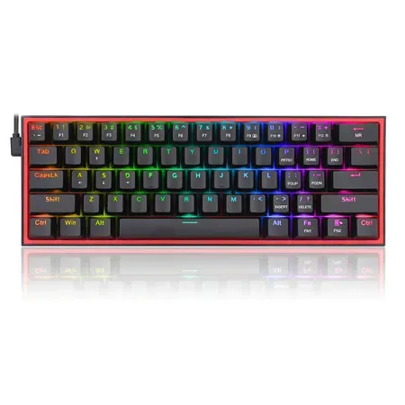 REDRAGON K617 Fizz 60% Mechanical Wired Gaming Keyboard ( Misty Grey ) ( Magnetic Switches )