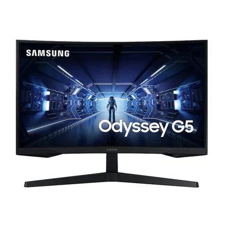 SAMSUNG Odyssey G5 LC27G55TQWNXZA 27 Inch 2K WQHD 144Hz VA Panel 125% SRGB 1MS AMD Freesync Gaming Monitor