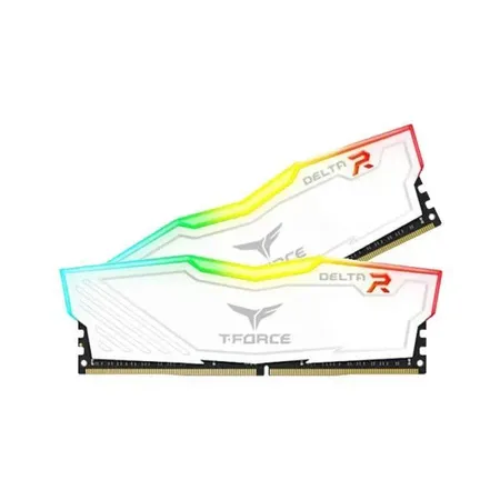 TEAMGROUP T-Force Delta RGB 16GB ( 16GB x 1 ) 3600MHz DDR4 RAM ( White ) ( CL18 )