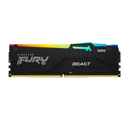 Kingston Fury Beast RGB XMP 16GB (16GBx1) DDR5 6000MHz Desktop RAM (White) KF560C30BWA-16