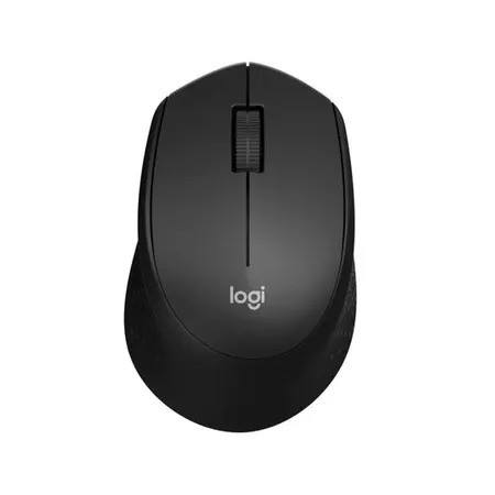 Logitech M330 Silent Plus Wireless Mouse with SilentTouch Technology USB Receiver- Black