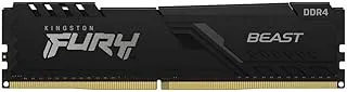 Kingston FURY Beast 16GB 3200MHz DDR4 CL16 Desktop Memory Single Stick KF432C16BB/16, Black