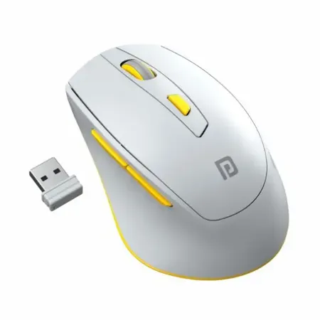 Portronics Toad 32 Wireless Mouse with 6 Buttons, 2.4 GHz Connectivity, 10m Working Range, Ergonomic Design, Adjustable Optical DPI, Auto Power Saving, for Laptop & PC (Red)