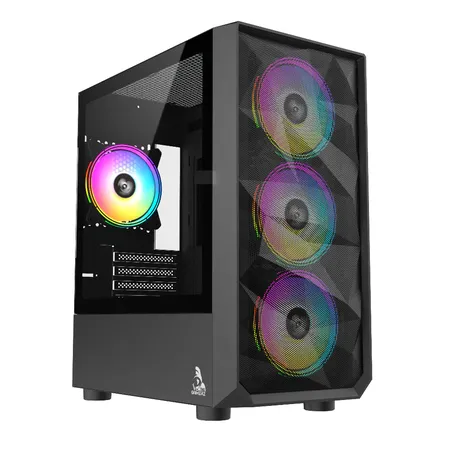 TAG Gamerz Pulser ARGB M-ATX Mid Tower Cabinet (Black)