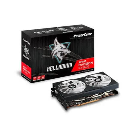 PowerColor Hellhound Radeon RX 6600 8GB GDDR6 Graphic Card AXRX 6600 8GBD6-3DHL