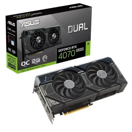 ASUS Dual GeForce RTX 4070 SUPER OC Edition 12GB GDDR6X Graphic Card DUAL-RTX4070S-O12G