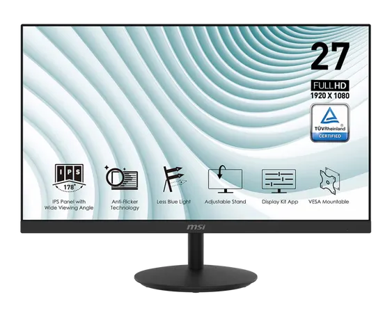 MSI PRO 27 INCH MP271 FHD IPS PROFESSIONAL MONITOR