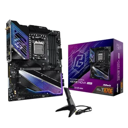 ASRock Phantom Gaming X870E Nova WiFi AM5 ATX Motherboard (X870E-NOVA-WIFI)
