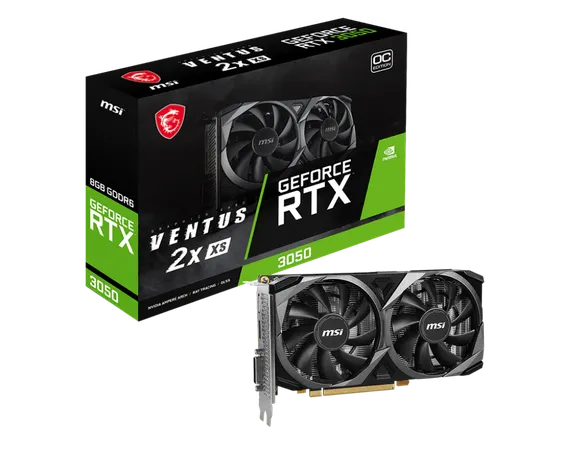 MSI GeForce RTX 3050 Ventus 2X XS OC 8GB GDDR6