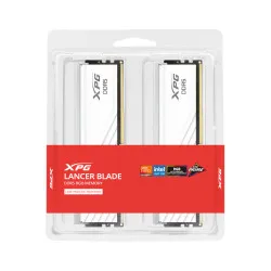 Adata XPG Lancer Blade RGB Series 64GB (32GBx2) DDR5 6000MHz Desktop Memory (White) AX5U6000C3032G-DTLABRWH