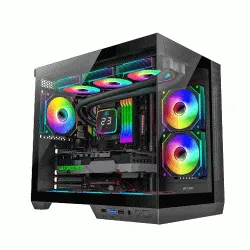 Ant Esports Crystal X4 ARGB (ATX) Mid Tower Gaming Cabinet - Black
