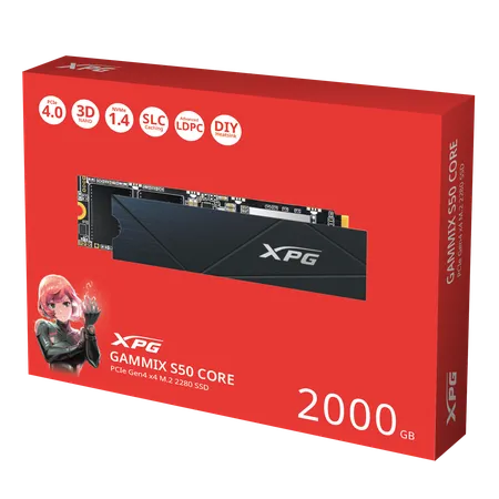 ADATA XPG GAMMIX S50 CORE 2TB M.2 NVME Gen4 Solid State Drive (SSD)