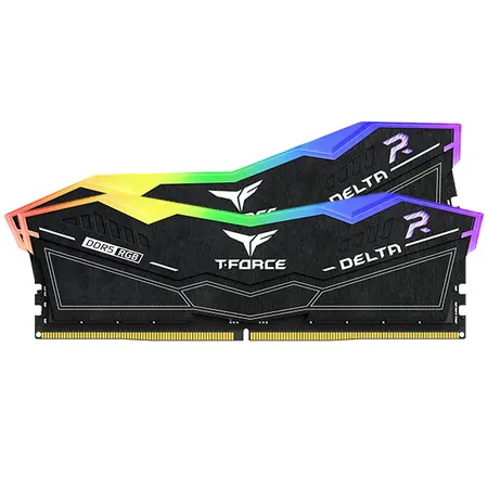 Teamgroup T-Force Delta RGB 32GB (16GBx2) DDR5 6400MHz CL40 Desktop RAM Black (FF3D532G6400HC40BDC01)