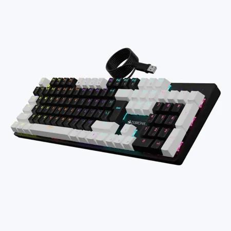 ZEBRONICS Zeb-Nitro Plus Full Size Mechanical Wired Gaming Keyboard (Black/Blue) ( Brown Switch )