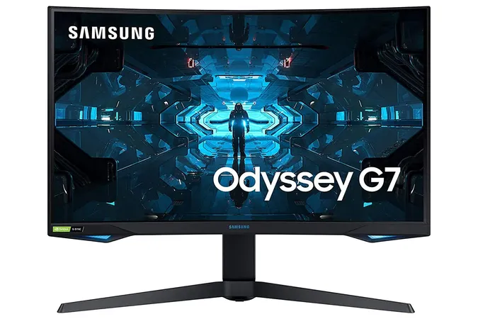 SAMSUNG ODYSSEY G7 32 INCH LC32G75TQSW WQHD 240HZ G-SYNC CURVED GAMING MONITOR